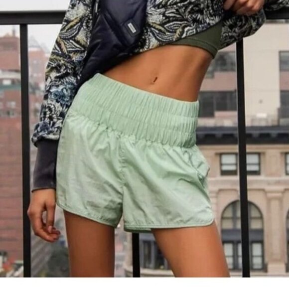 Free People The Way Home Shorts Sz S Light Green - Picture 1 of 6